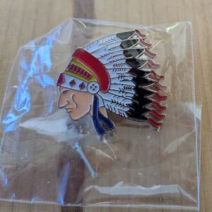 Native American Chief enamel lapel pin
